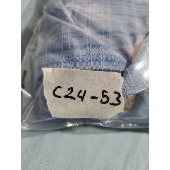 Island Shores Sz XXL Men's Short Sleeve Button Up Hawaiian Shirt Blue Pocket C24 - Picture 7 of 7